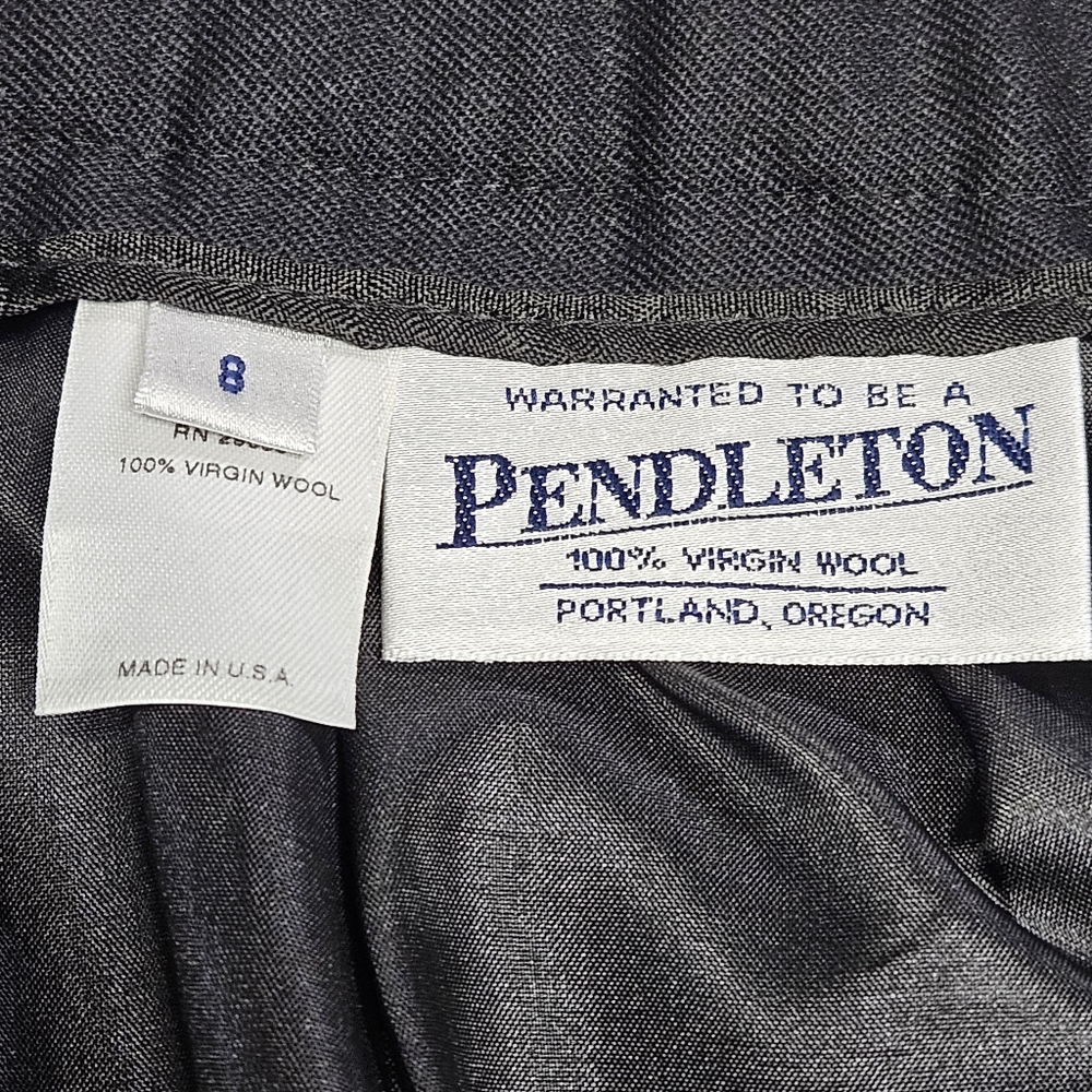 Vintage Pendleton Black Wool Lined Side Pockets C… - image 6